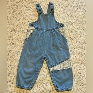 Vintage denim overalls for baby 18 months, Adjustable overalls, Brand Eaton